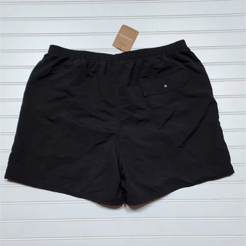 NWT Patagonia Men's Baggies Longs-7" Shorts Lined-Black W/Black Size L - Picture 3 of 10